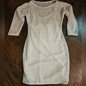 Elegant White Lace Dress